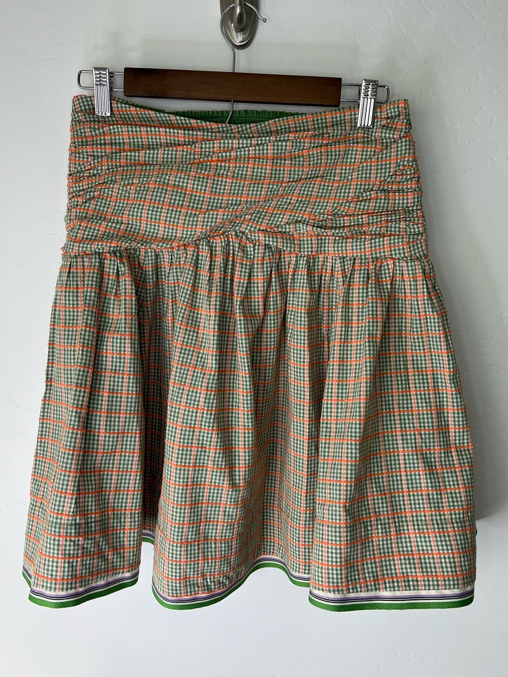 Maeve 100% Cotton Drop-Waist Mini Skirt